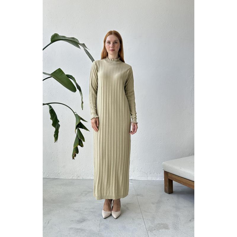 MERCERIZED WICK DRESS BEIGE