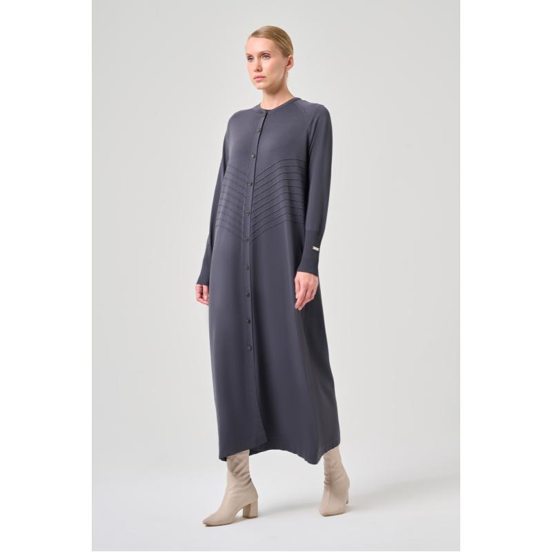 Merserize İtalyan Hırka Takım Antrasit