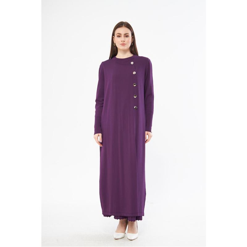 RAYON SOĞUK İP MERSERİZE FLORA HIRKA MOR