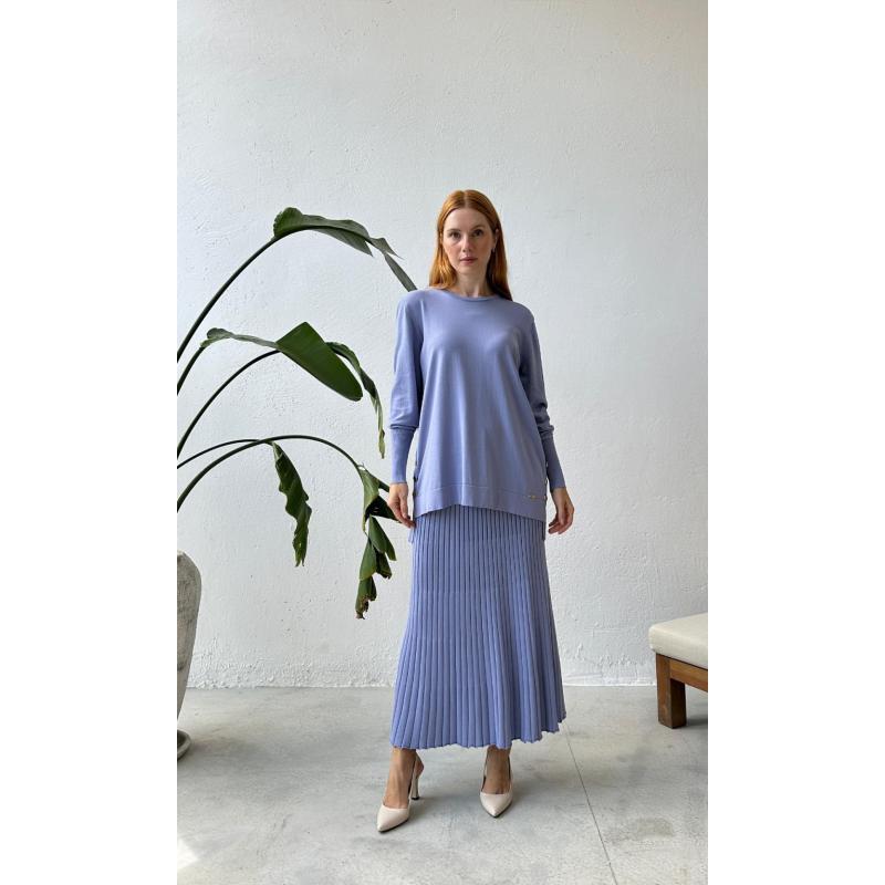 RAYON SOĞUK İPLİK MERSERİZE ASMİN TAKIM LİLA